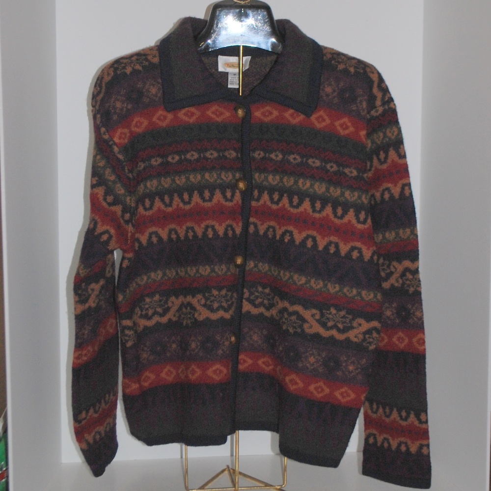Talbots Heavy wool sweater Multi color